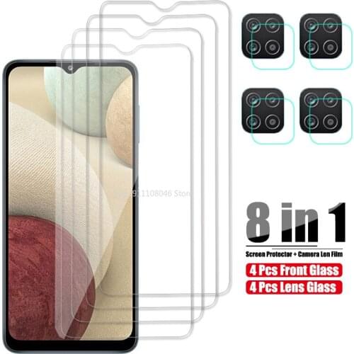 For Samsung Galaxy A12 Glass Screen Protector On For Samsung A 12 Tempered Glass Camera Protective Film On SamsungA12 6.5inch
