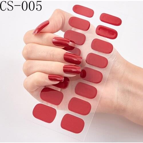 2020 Korea Designed Full Wraps Shiny Nail Art Sticker Decals Multicolor Nail Stickers Strips DIY Salon Manicure Drop Ship
