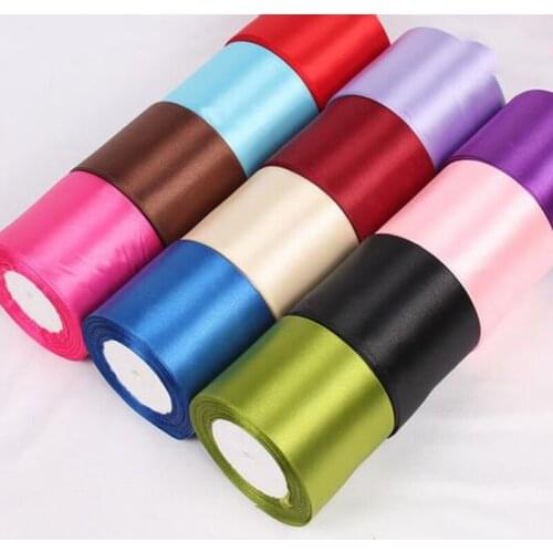 22Meters 8cm Satin Ribbon Polyester Ribbons Tape For Wedding Chair Decor Party Decoration Hand Sewing DIY Accessories