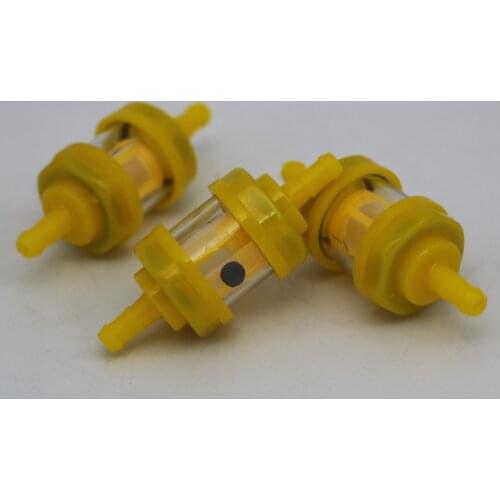 3pcs 1/4" 6-7mm For Honda Pit Dirt Bike Motorcycle Round Plastic Gas Fuel Filter