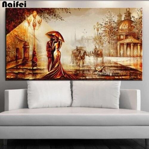 Diamonds painting Abstract European Couples romantic love square round drill DIY diamond art 5d mosaic full embroidery landscape