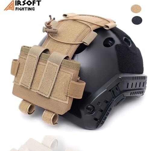 Tactical Helmet Battery Case Molle Accessories Pouch for Fast Helmet Hunting Combat Military EDC Pack Bag Helmet Accessory