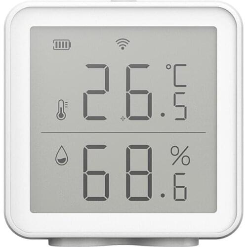 Digital Hygrometer Indoor Thermometer, Room Humidity and Temperature Sensor Gauge with Remote App Monitoring, Large LCD Display