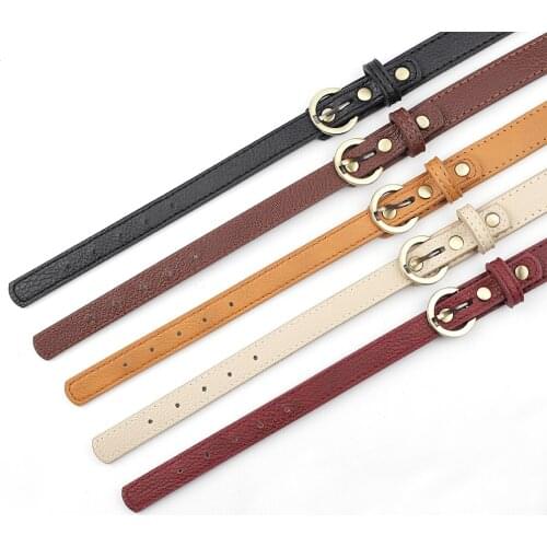 FASHIONS KZ 1pair 78cm PU Leather Bag Strap Handle Adjustable Handbag Belt Replacement Handmade Bag Diy Accessories kz0331