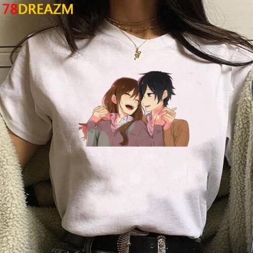 Horimiya t shirt female tumblr harajuku kawaii print couple 2021 tshirt t-shirt kawaii tumblr