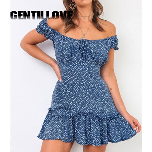 Зеленые летние платья GENTILLOVE China At AliExpress