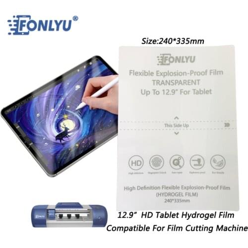 FONLYU 11 inches Tablets Hydrogel Film Front Ipad Air Screen Protective Front Protector Cutting Machine Film Cutter DIY Plotter