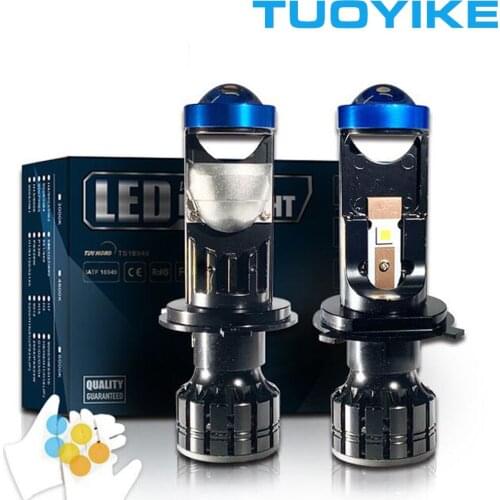 H4 G7s LED Hi-Low MINI Projector Lens Headlight Car Motorcycle Clear Cutting Line Beam Super Turbo Fan 12V 6000K 35W 8000LM 2PCS