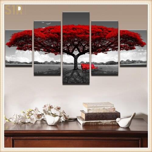 Home decor Poster Print Canvas Painting Picture Home Decor Modern 5 Pieces Pictures Wall Art for Living Room
