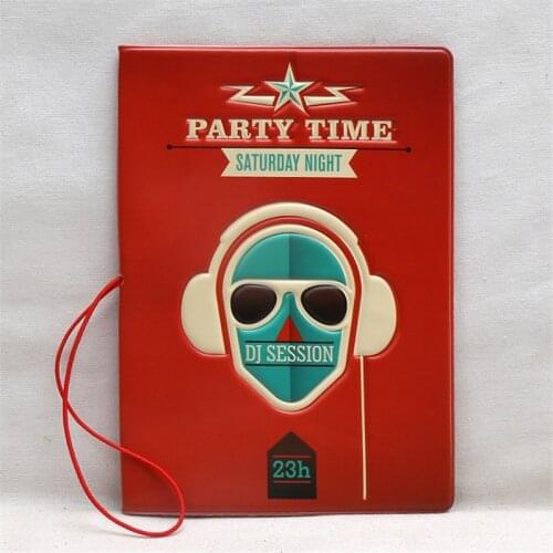 14*9.6cm Creative Passport Holders World Trip Eiffel Tower 3D Design Letter Print Passport Coves with String