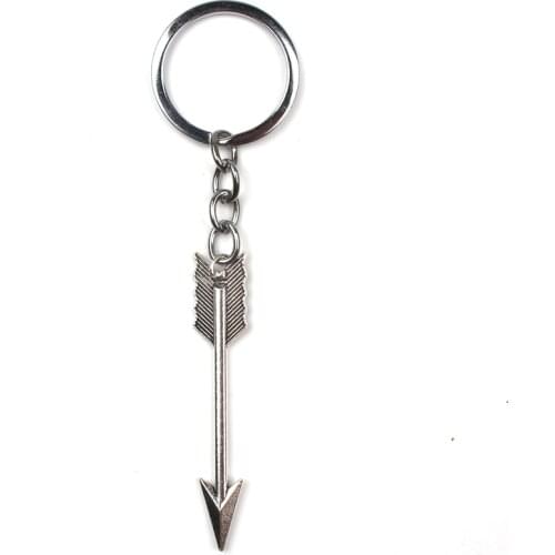 Cute Fashion Love God Arrow Keychain Retro Alloy Cupid Arrow Pendant Key Ring Charm Men Women Key Chain Party Commemorative Gift