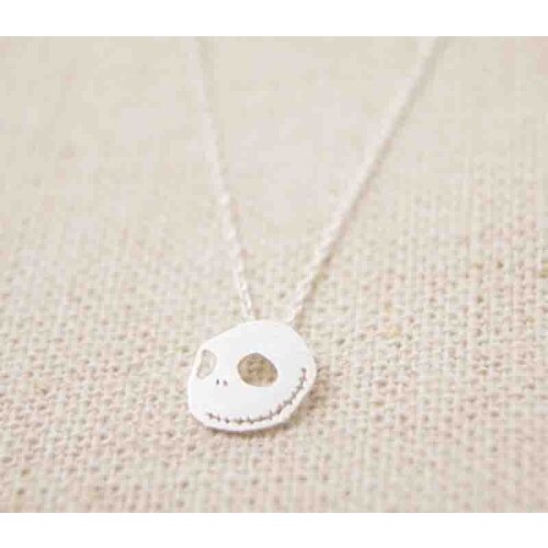 Fashion Punk Style Cartoon Mexican Skull Head Pendant Silver Gold Rose Gold Color Necklace Free Shipping Wholesale