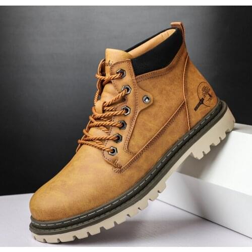 Mens Genuine Leather Ankle Boots Winter&autumn Men Shoes Fashion Fur/non-fur Male Boots Platform Shoes for Men Plus Size38-47