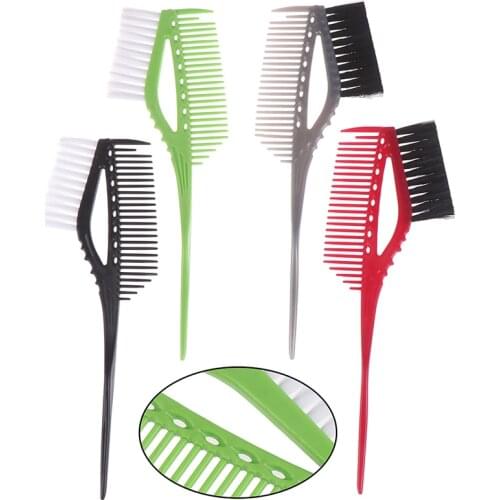 1pcs Pro DIY Hair Dye Coloring Brushes Comb With Brush Barber Salon Tint Hairdressing Styling Double-sided Hair Color Tools
