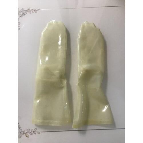 Handmade Unisex 0.4mm Black Latex Rubber Socks Customize