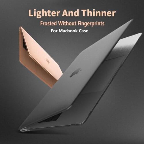 Transparent matte Case Laptop Case for Apple MacBook Air Pro 13 12 15 16 Inch Case A1932 A1466 A1706 A2141 Cover with Touch Bar