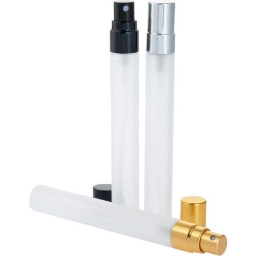 10ml Refillable Frosted Glass Empty Perfume Bottle Portable Atomiser Container