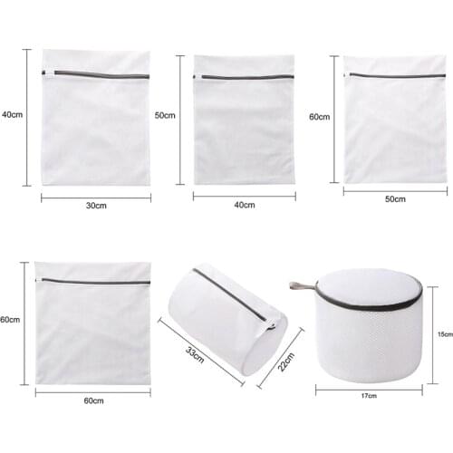Mesh Laundry Bags for Washing Machine Travel Clothes Storage Net Zip Bag for Wash Bra Stocking and Underwear New