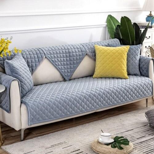 Modern Sofa Cover For Living Room Solid Color Dirt-proof Sofa Cover Elastic Protect Pet Dog Cushion Seats Slipcover 1-3 Sofa Mat