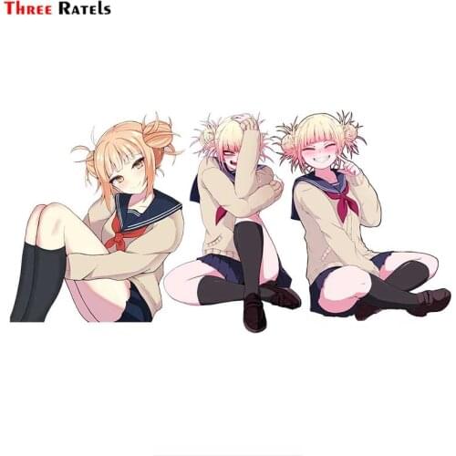 Three Ratels F507 Anime Funny Toga Himiko Boku No Hero Academia Car Anti Scratch Film Accessories Decoration Sticker Viny Decal