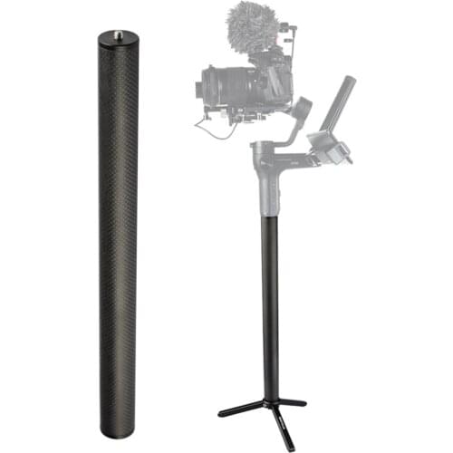 Carbon Fiber Extension Pole Stick 1/4'' Tread Extendable Rod Monopod for DJI Ronin S Moza Air 2 Weebill Stabilizer Handlebar