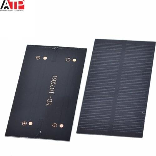 Smart electronics Solar Panel 1W 5V electronic DIY Small Solar Panel for Cellular Phone Charger Home Light Toy etc Solar Cell