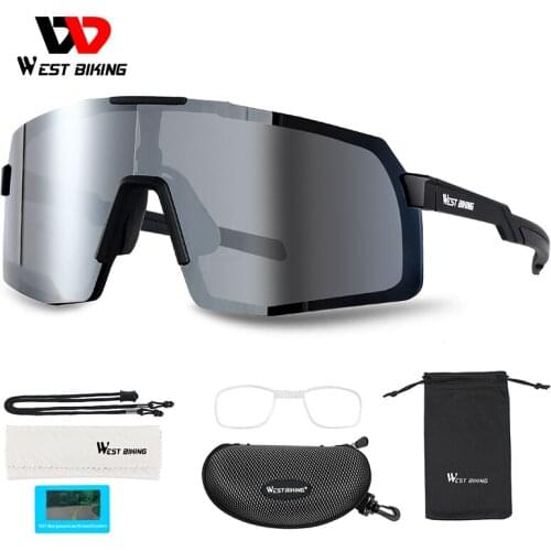 WEST BIKING Cycling Glasses Polarized Lenses UV400 Sports Sunglasses Mountain Road Bike Goggles Men Women Bicycle Riding Eyewear