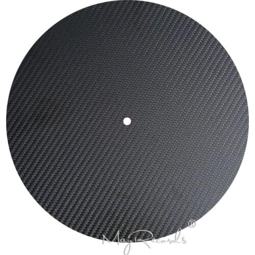 High Quality 12'' Carbon Fiber LP Mat Slipmat For Turntables Record Player Accessories
