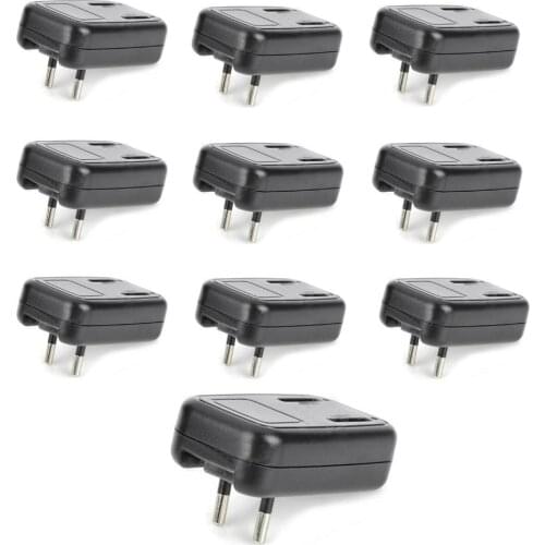 Wholesale 10pcs DC 4.2V 20mA EU Plug Battery Charger for CR2032 CR2025 LIR2032 LIR2025 3.6V Rechargeable Cell Coin Battery