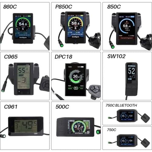 BAFANG 8fun LCD 750C 850C DPC18 C965 C961 500C SW102 DPC07 KD718 Display Available for Electric Bicycle BBS02B BBS01B and BBSHD