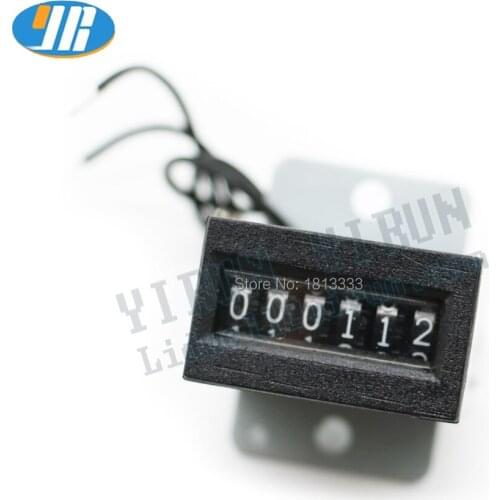 2pcs Arcade 6 Digits 12V Mechanical Counter Meter For Coin Selector Operated Crane Machine