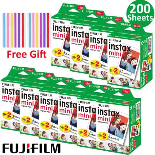 20-100 sheets Fuji Fujifilm Instax Mini 9 Film White Edge Photo Paper Films 10-200 pcs For Instant Mini 11 8 7s 25 50s 9 Camera