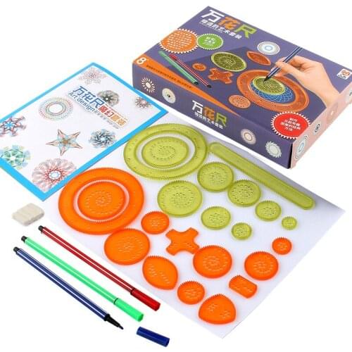 2021 Art Painting DIY Template Kaleidoscope Puzzle Teaching Stationery Magical Funny Painting Set For Children And Adults