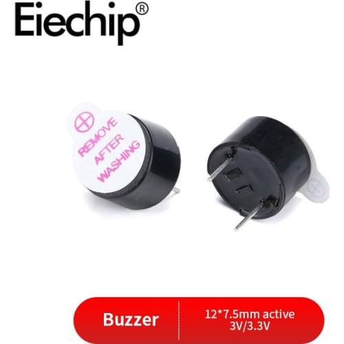 10pcs 5v 12v 24v Active Passive Buzzer Magnetic Long Continous Beep Tone Alarm Ringer 12mm Piezo Buzzers For Computers Printers