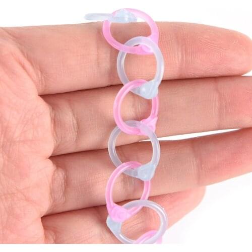 DIY Albums Loose Leaf Book Binder Hoops Notebook Circle Ring Key Rings Plastic Circle Ring Clips Office School Supplies