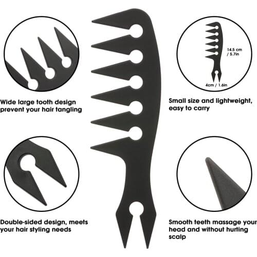 Large Wide-tooth Comb Gentleman Vintage Classic Oil Head Pomade Styling Comb Mens Hairdressing Tools