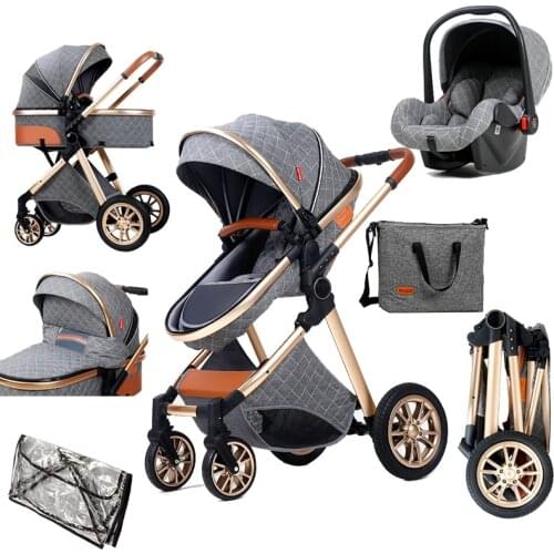 Baby Stroller 3 in 1Infant Pram for Newborn