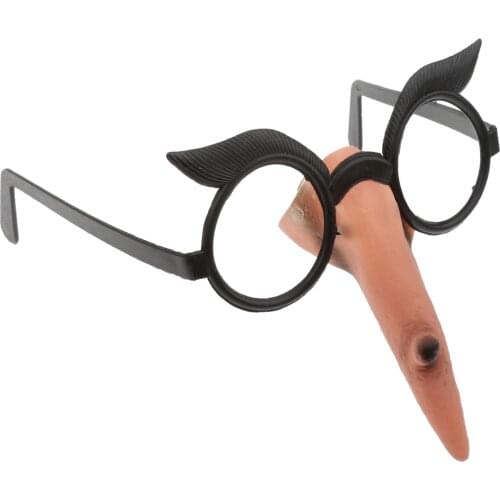 Halloween Adult Witch Nose Glasses No Lens Fancy Dress Trick Party Accessory