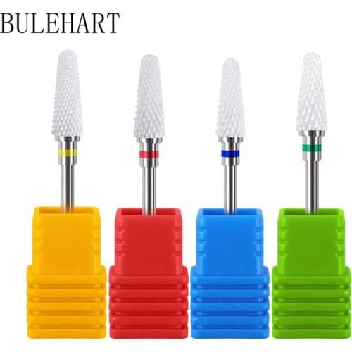 Ceramics Milling Cutters For Manicure Mushroom Type Nail Drill Bits Equipment Tools