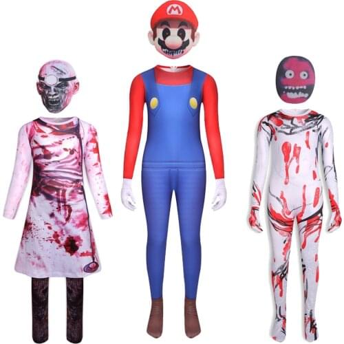 Halloween Costume Cosplay Horror doctor the fencer Children Party Performance Costume Children Costume mask for terror