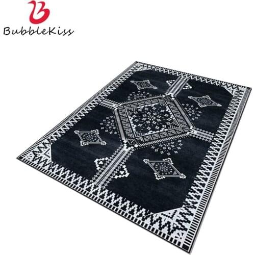 Bubble Kiss Simple Fashion Carpets For Living Room Black White Rug Home Decor Carpet Geometric Door Floor Mat Bedroom Area Rugs