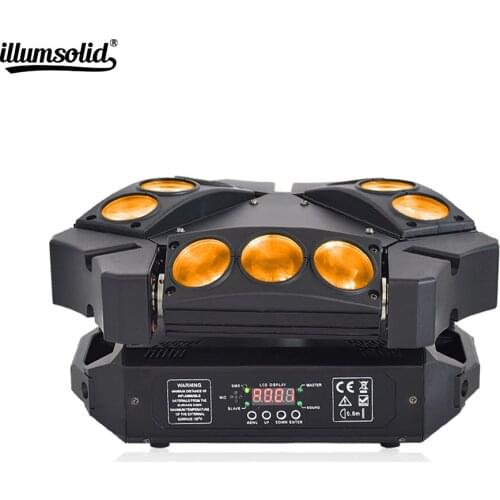 Mini Spider Light 9x12w Moving Head Beam Party Light Dmx512 Led Disco Lamp Stage Lighting Effect