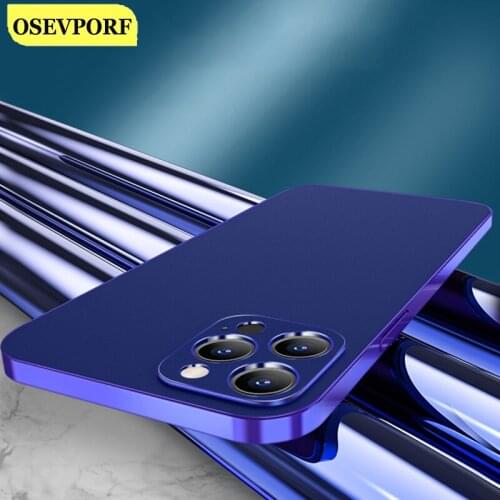 Soft Square Plated Case for iPhone 11 Pro Max XR 12 Mini 7 8 Plus XS SE2 Shell Pink Blue Electroplate Phone Cover Capinhas Capa