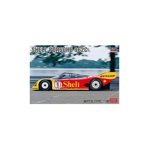 Hasegawa Plastic Assembly Car Model 1/24 Scale Shell Porsche 962C Adult Collection DIY Assembly Kit 20337