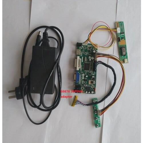 DIY VGA Audio LCD universal M.NT68676 Controller driver board with adapter power for panel LCD screen DIY compatible