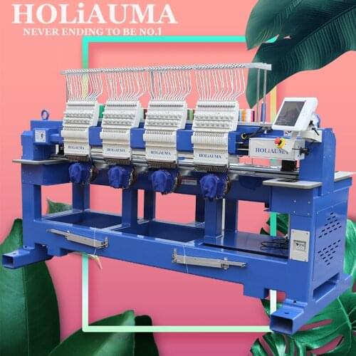 Cap t-shirt flat computerized embroidery machine china the best high speed 4 heads industrial embroidery machine with 400*450mm