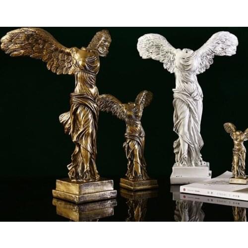 Resin Sculpture Home Decoration Character Abstract Statue Art European Style Retro Decoration for Home Office Studio Decoration