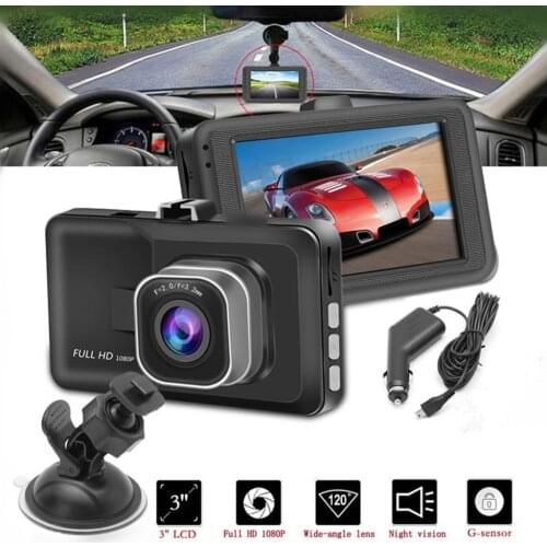 Portable 3.0'' HD 1080P Car Rear View Camera Monitor Dash Cam Recorder Night Vision Dropshipping