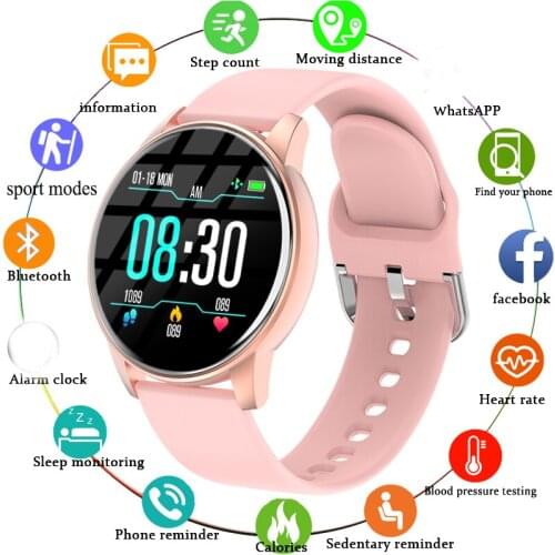 Women Smart Watch Real-time Weather Forecast Activity Tracker Heart Rate Monitor Sports Ladies Smart Watch Men For Android IOS
