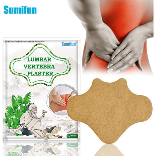 12Pcs Chinese Tradition Herbal Lumbar Analgesic Medical Plaster Rheumatoid Arthritis Joint Neck Muscle Pain Relief Patch K05201